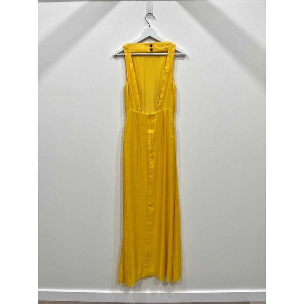 Jenni Kayne Golden Yellow Open Back Maxi Dress - Picture 4 of 15